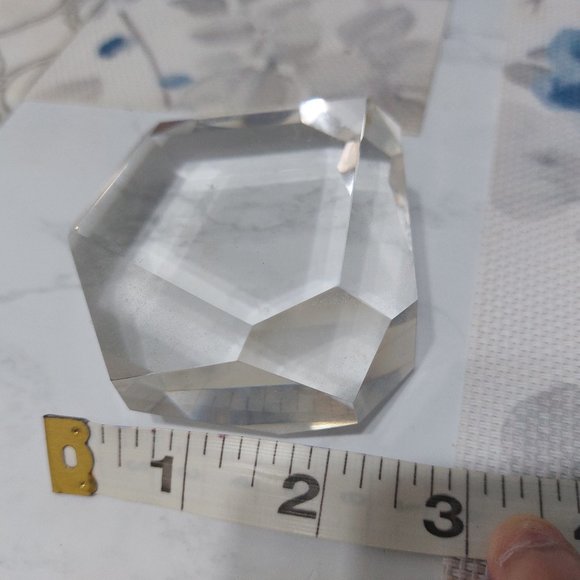 Clear Crystal Paperweight - Picture 3 of 4